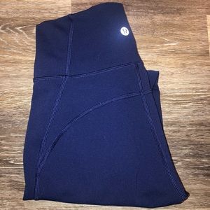Barely worn Lululemon dark blue leggings.